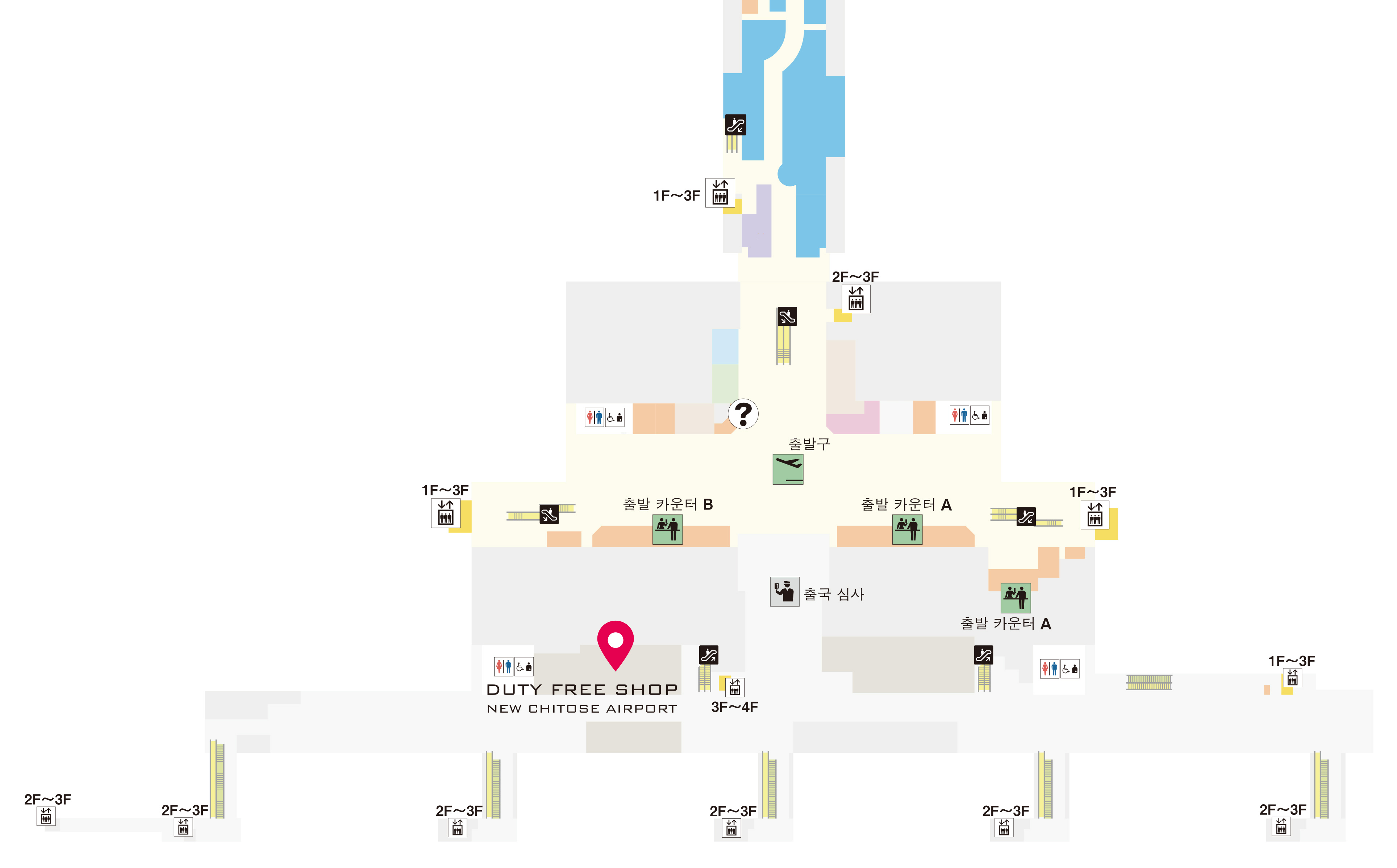 제1 점포 공항 내 지도