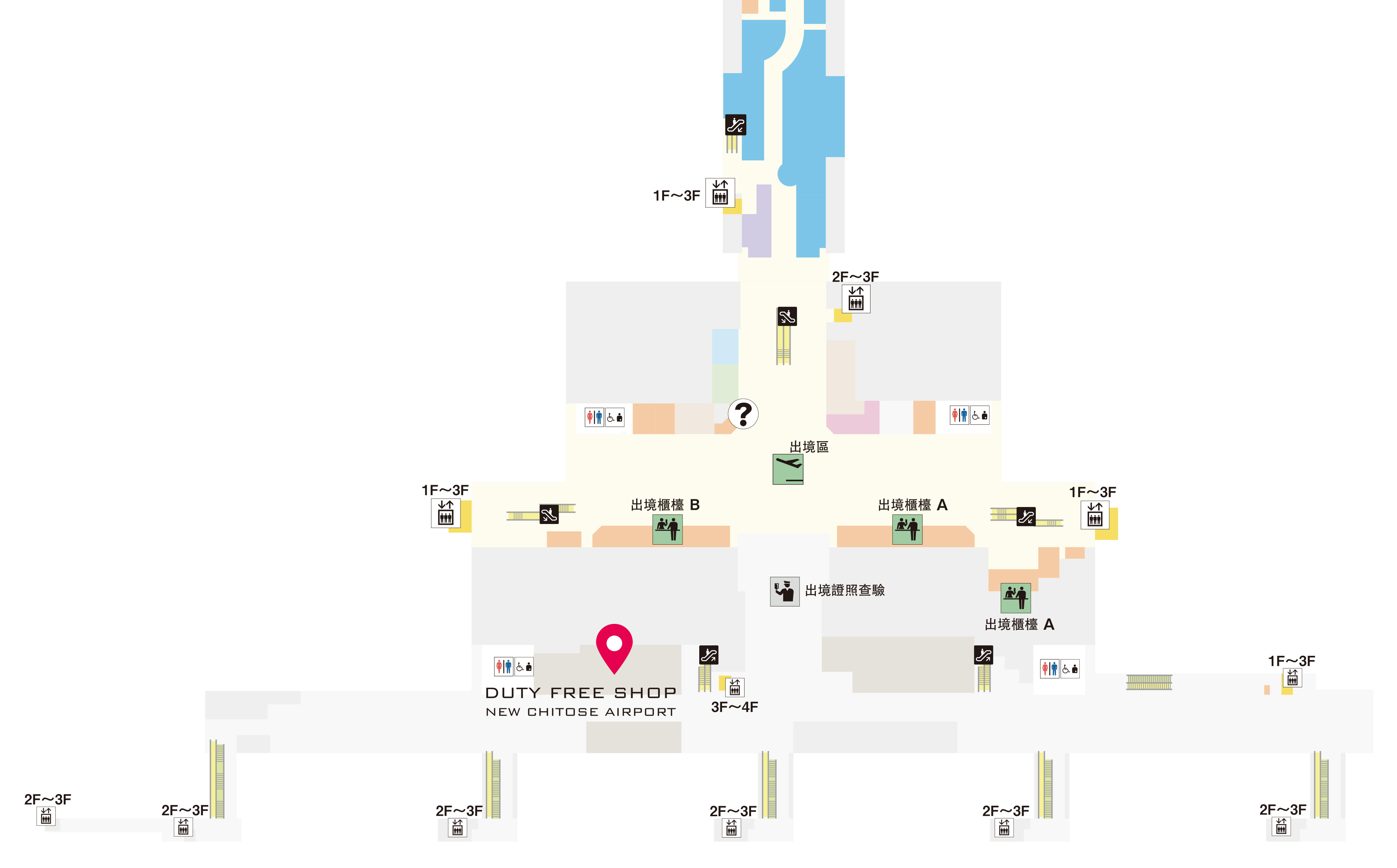 第1商店 機場內地圖