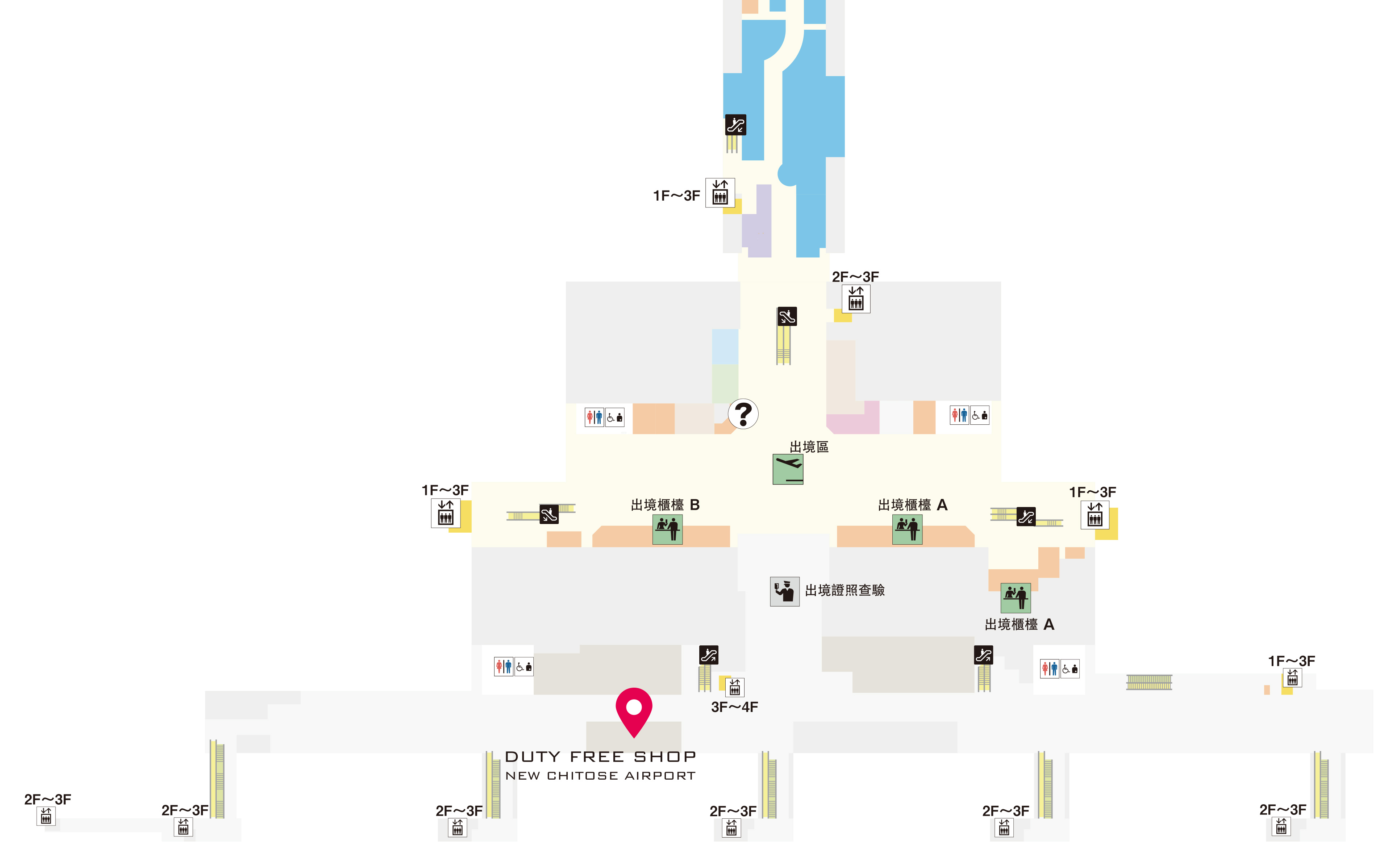 第2商店 機場內地圖